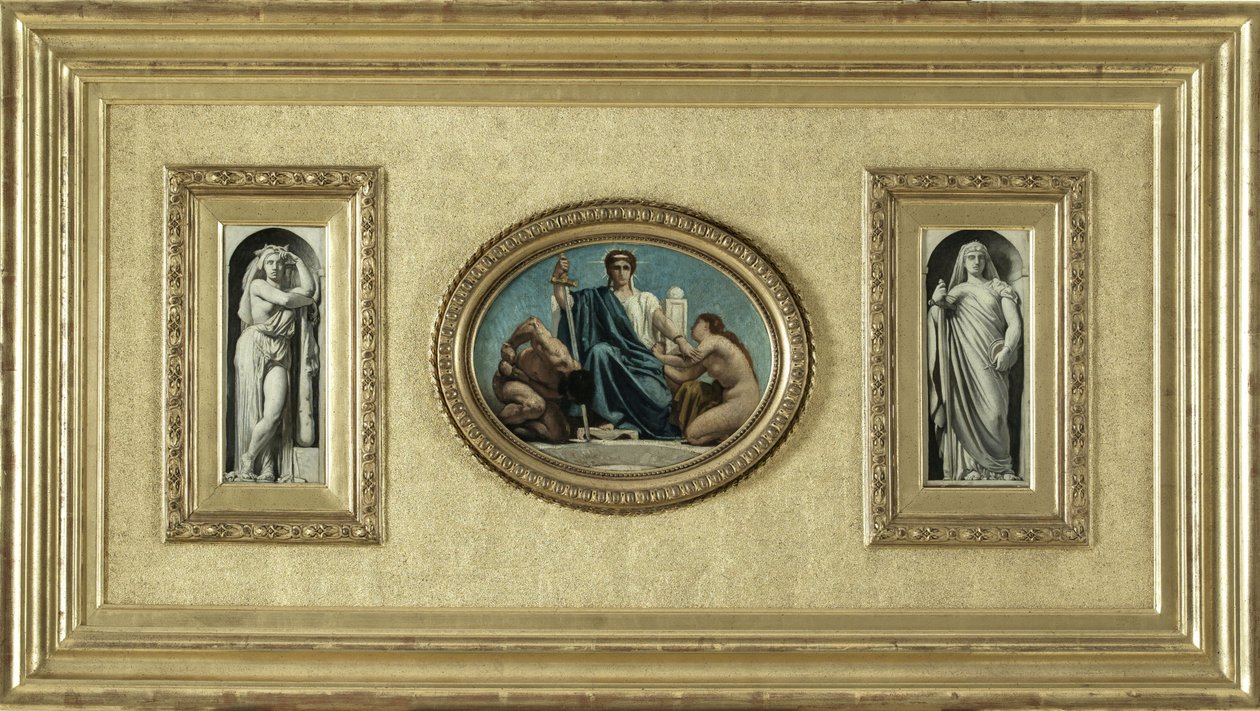 Schets voor het Palais de Justice de Paris: La Force, ca. 1873 door Leon Joseph Florentin Bonnat
