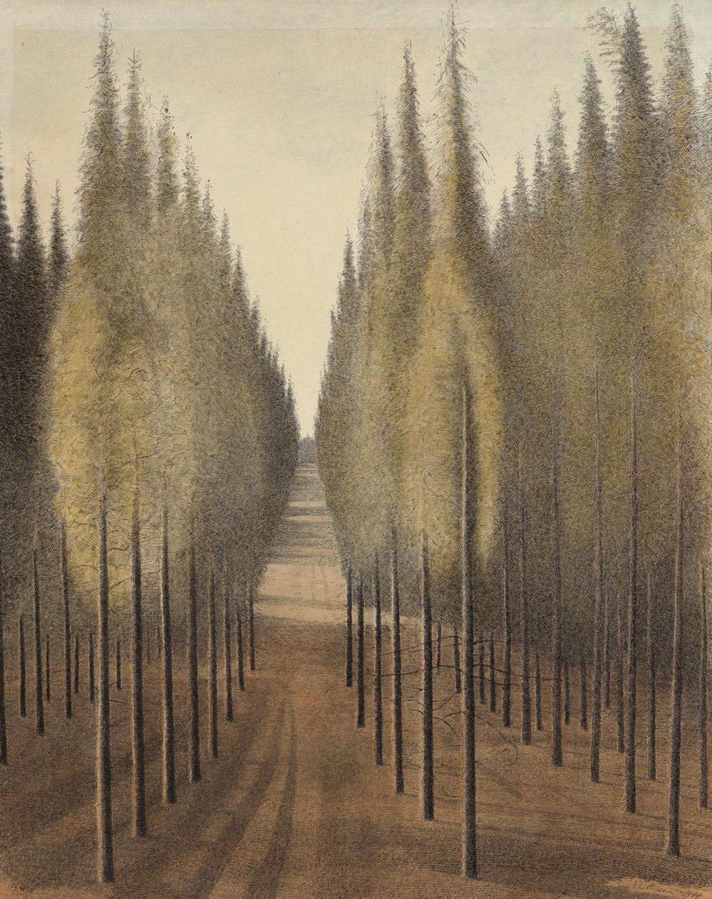 De brandgang door Leon Spilliaert