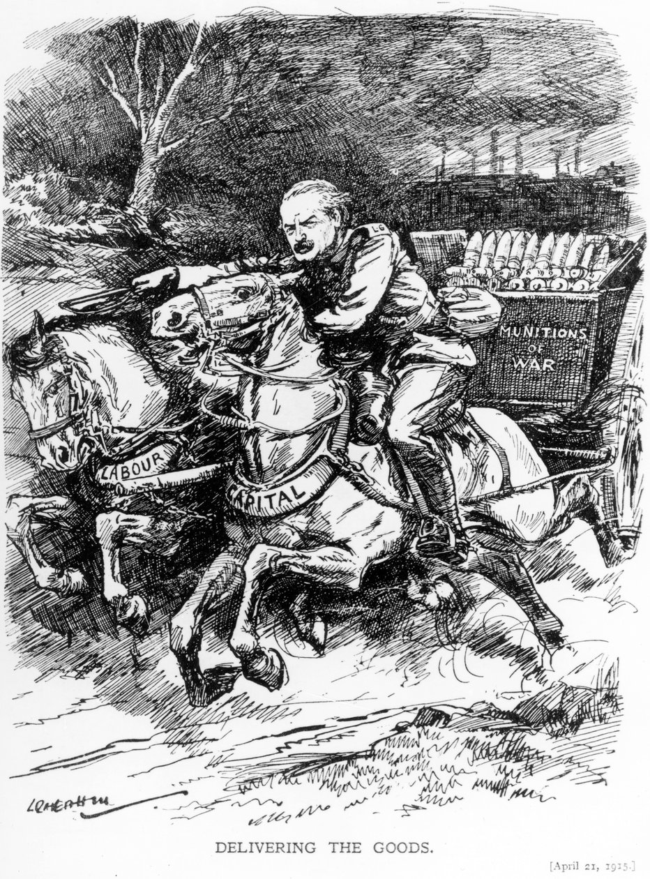 De goederen afleveren, 1915 door Leonard Raven Hill