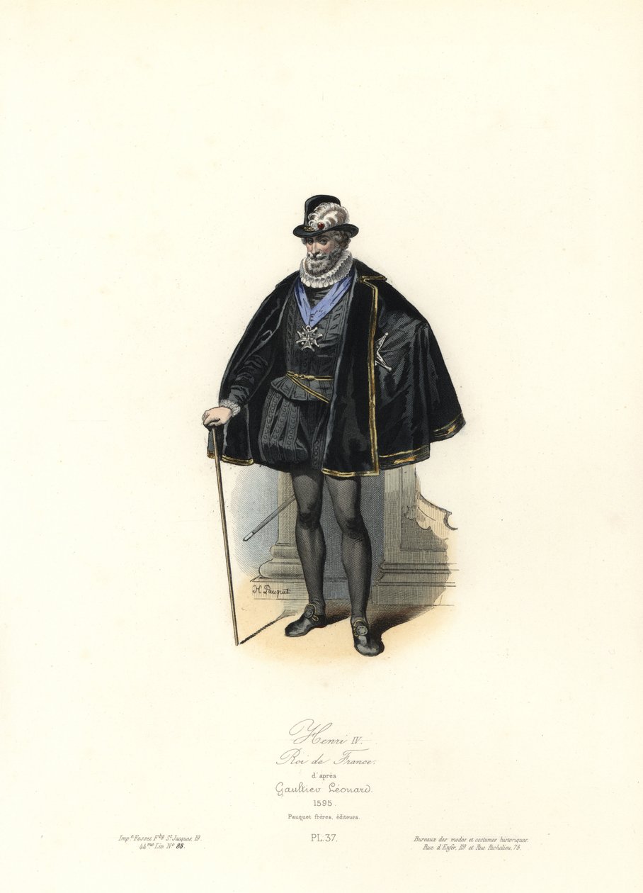 Koning Hendrik IV van Frankrijk door Leonard Gaultier