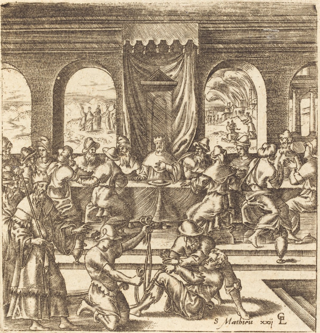 De gelijkenis van het bruiloftsfeest door Leonard Gaultier