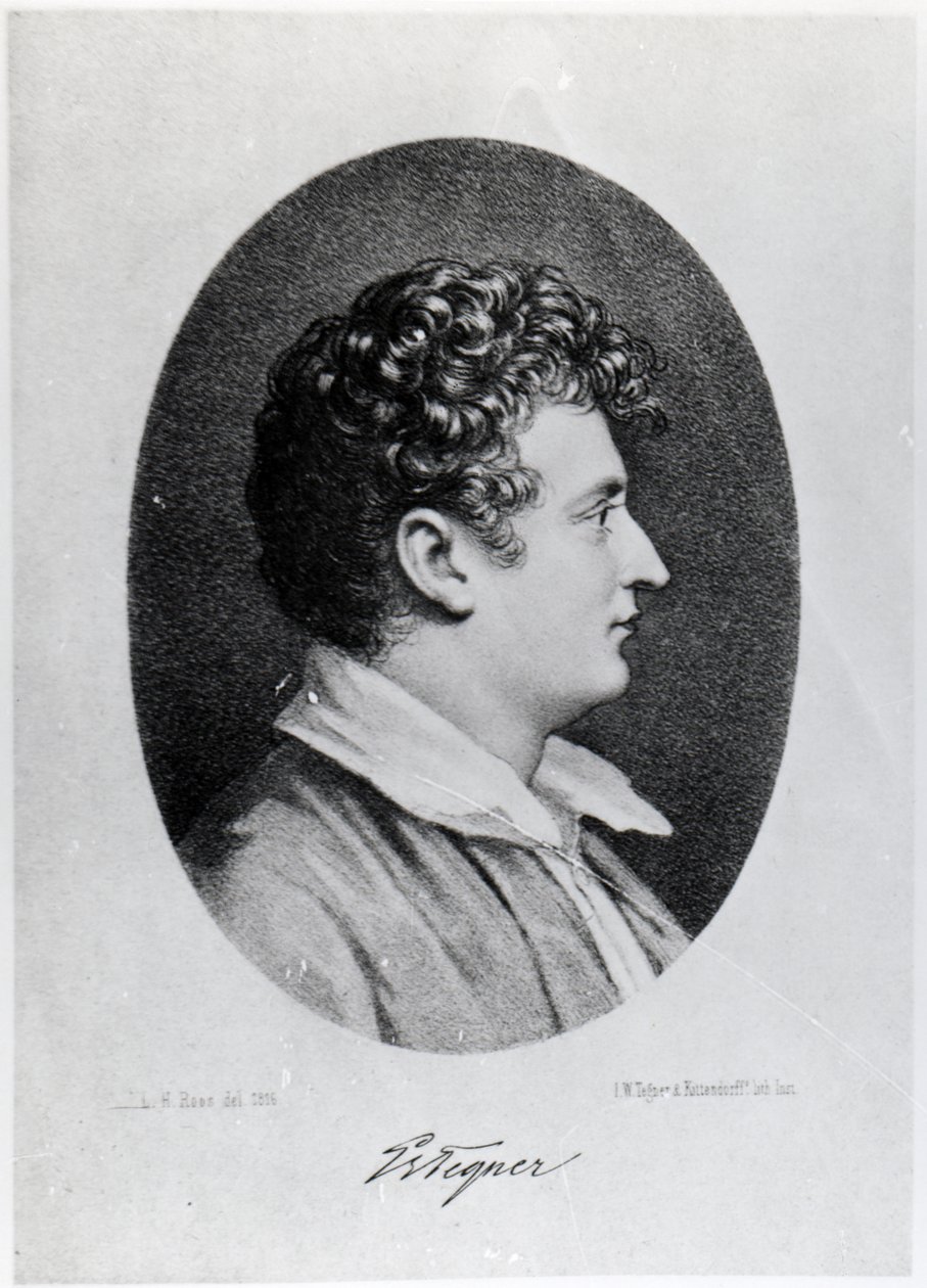 Esaias Tegner, gegraveerd door Isaac Wilhelm Tegner en Johann Adolf Kittendorff door Leonard Henrik Roos af Hjelmsater