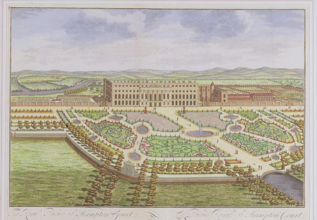 Het Koninklijk Paleis van Hampton Court, uit 