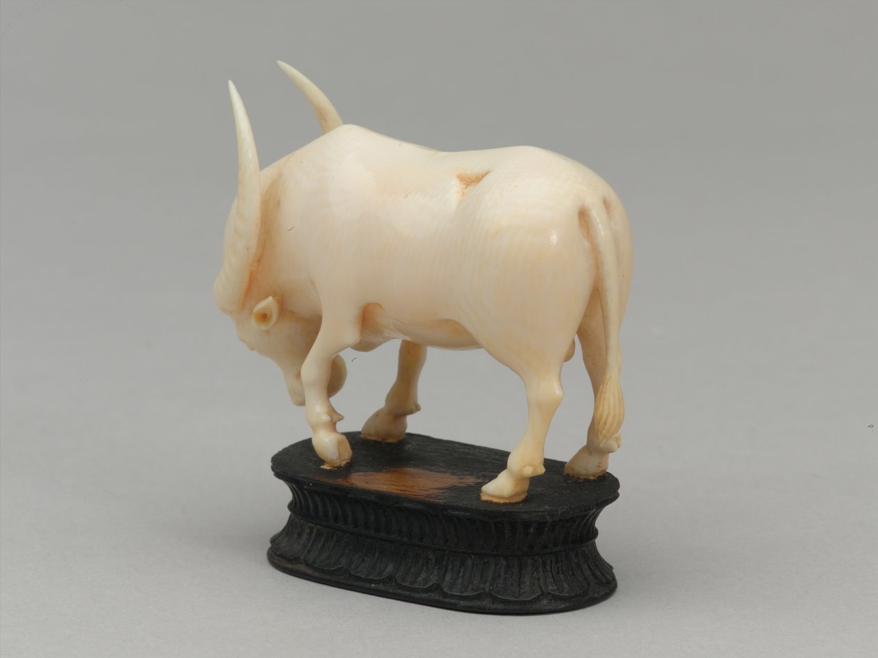 Zwarte loper, schaakstuk, India, circa 1820 door Leonard Limousin