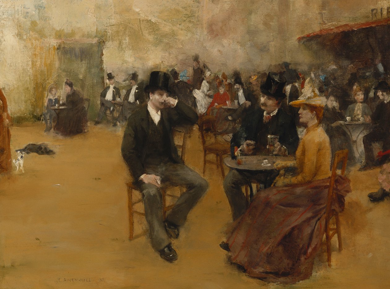 De mooie periode; La Belle Epoque, 1888 door Leonard Raven Hill