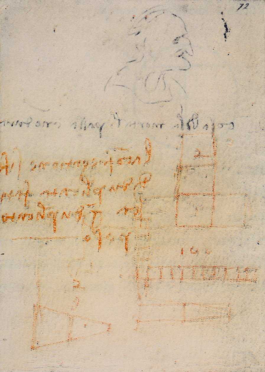Codex Forster III, f.72r, reflecties en notities over natuurkunde door Leonardo da Vinci