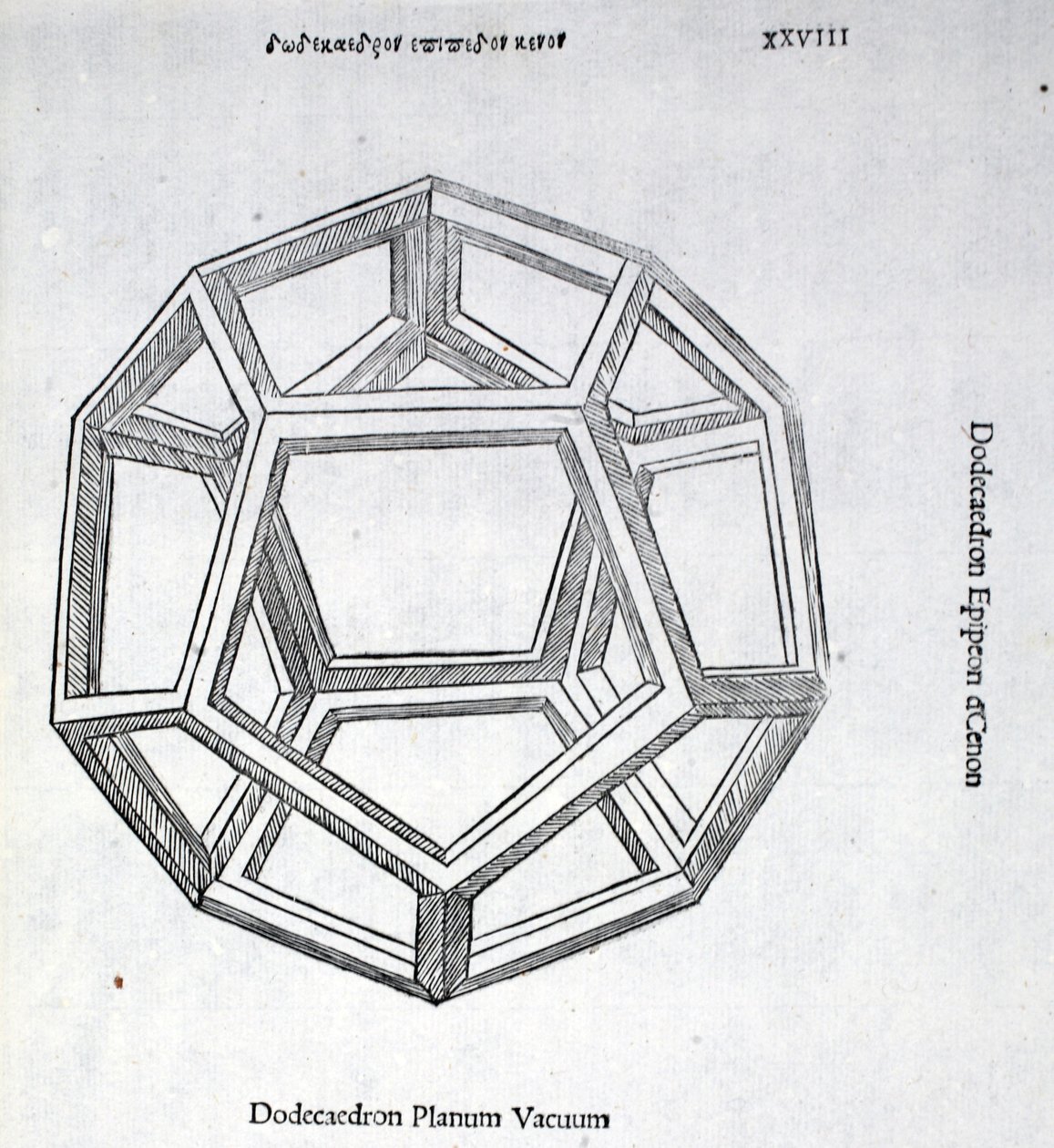 Dodecaedron planum vacuum, illustratie uit 