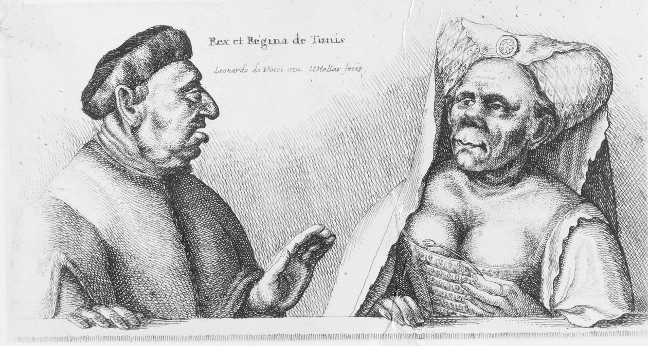 Rex et Regina de Tunis door Leonardo da Vinci