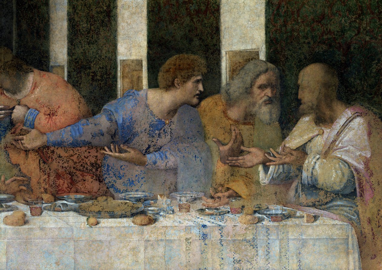 Het Laatste Avondmaal, 1495-97 (na restauratie) door Leonardo da Vinci