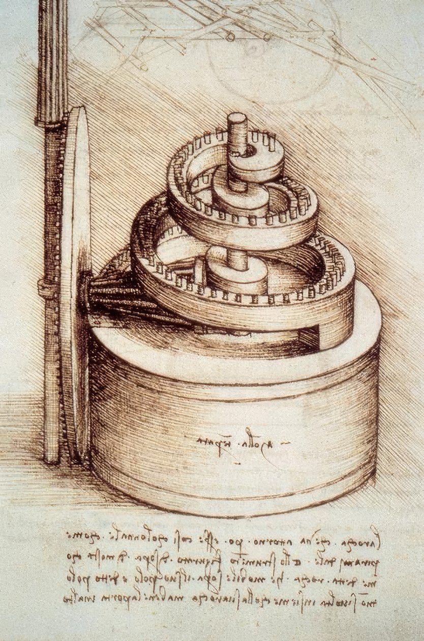 Veer van een Klok door Leonardo da Vinci