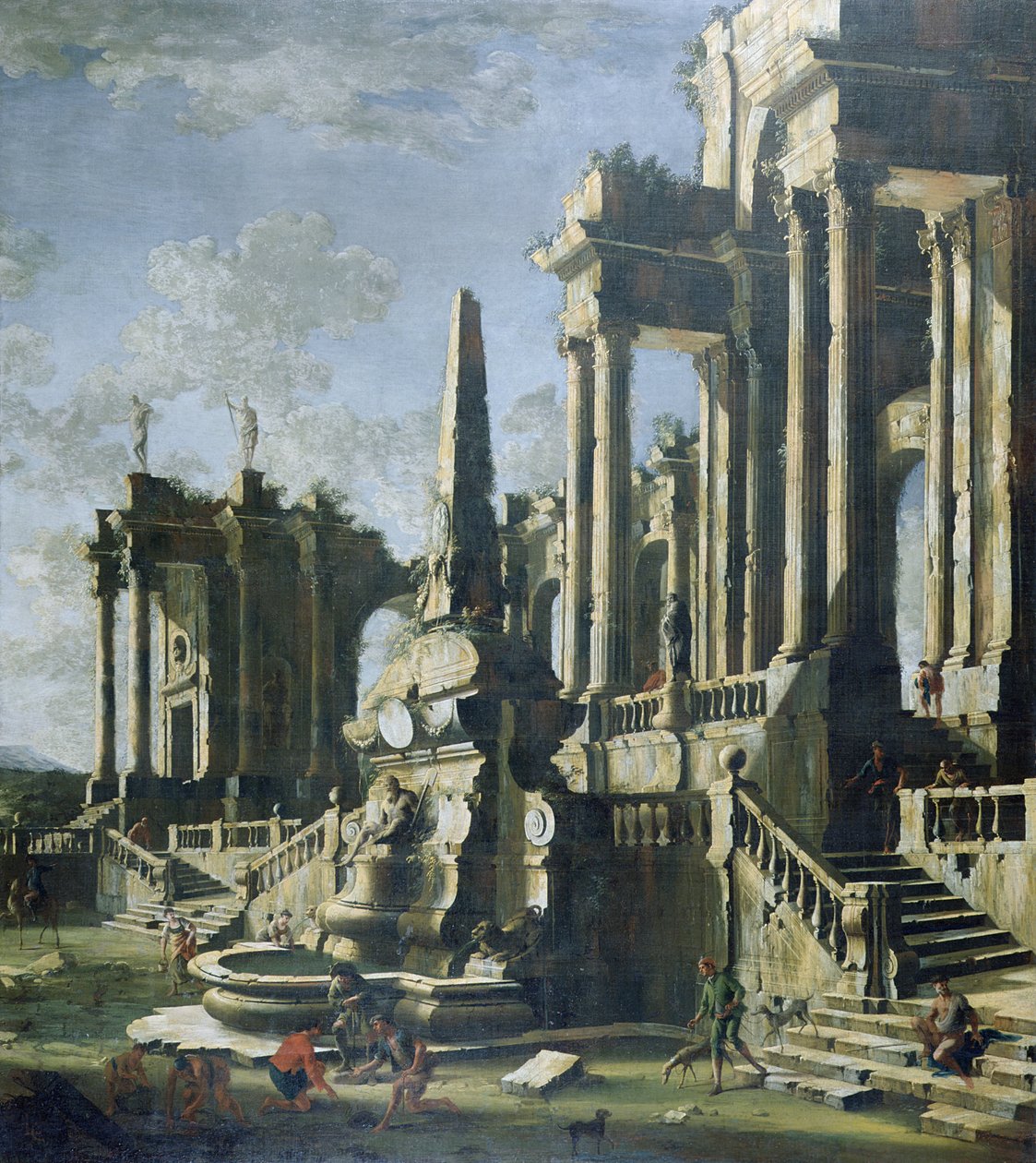 Denkbeeldige Ruïnes door Leonardo Coccorante