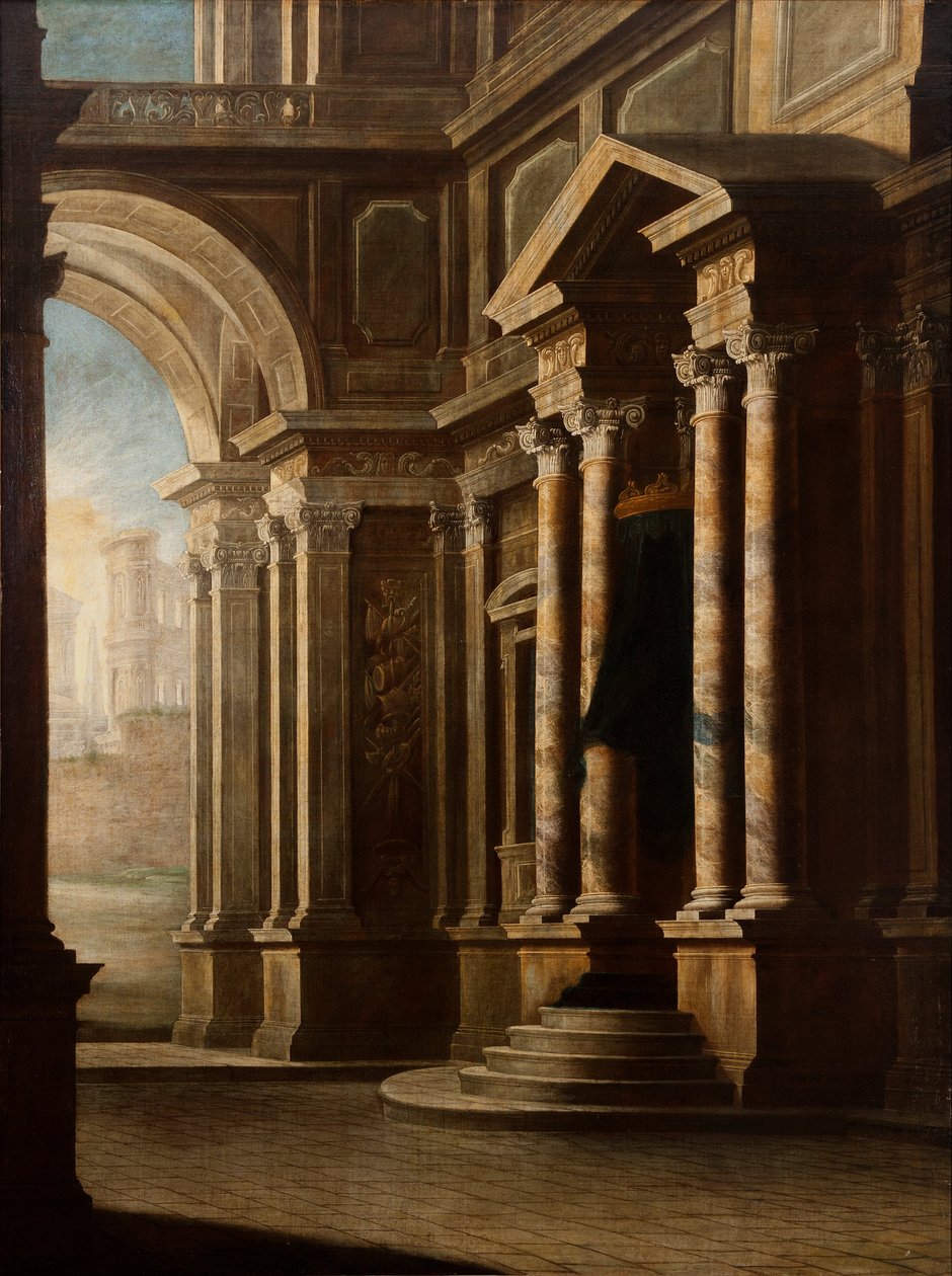 Zicht op het interieur van een gebouw door Leonardo Coccorante