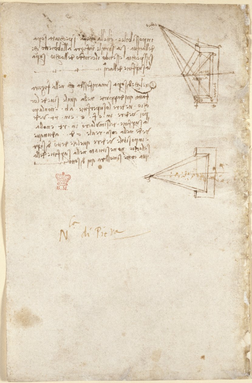 Notities en schematische schets over optica; notitie 