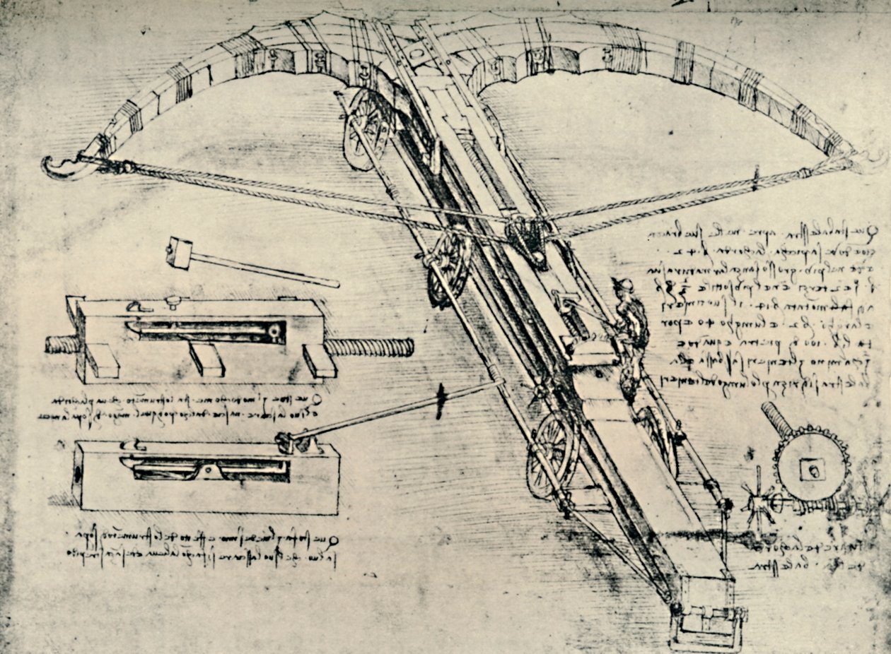 Ballista, 1928 door Leonardo da Vinci