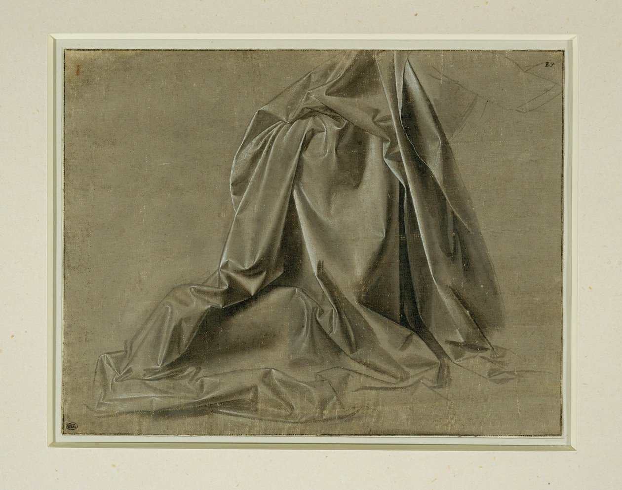 Daperie voor een dummyfiguur ... door Leonardo da Vinci