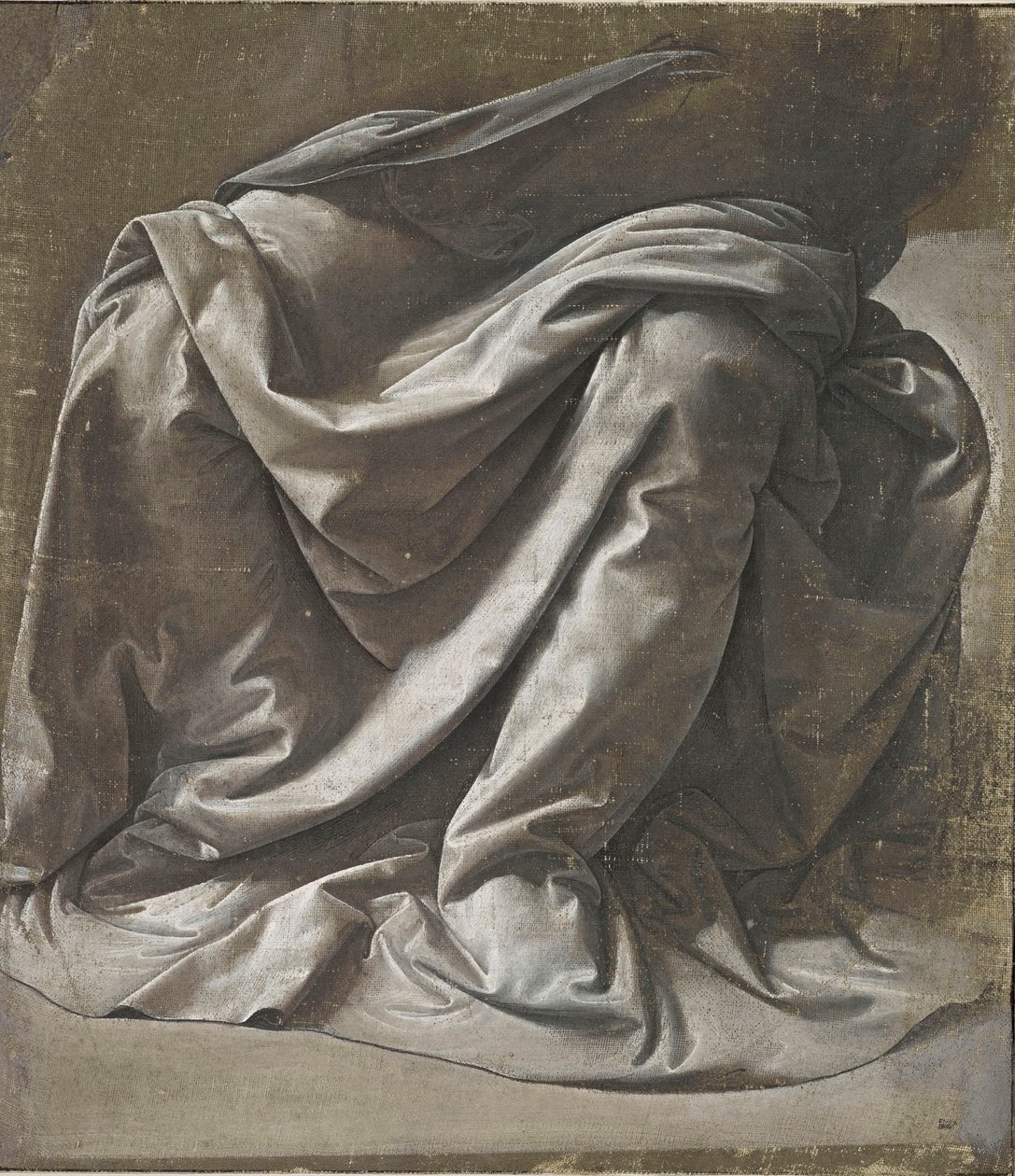 Draperie voor een zittend figuur, ca. 1478 door Leonardo da Vinci