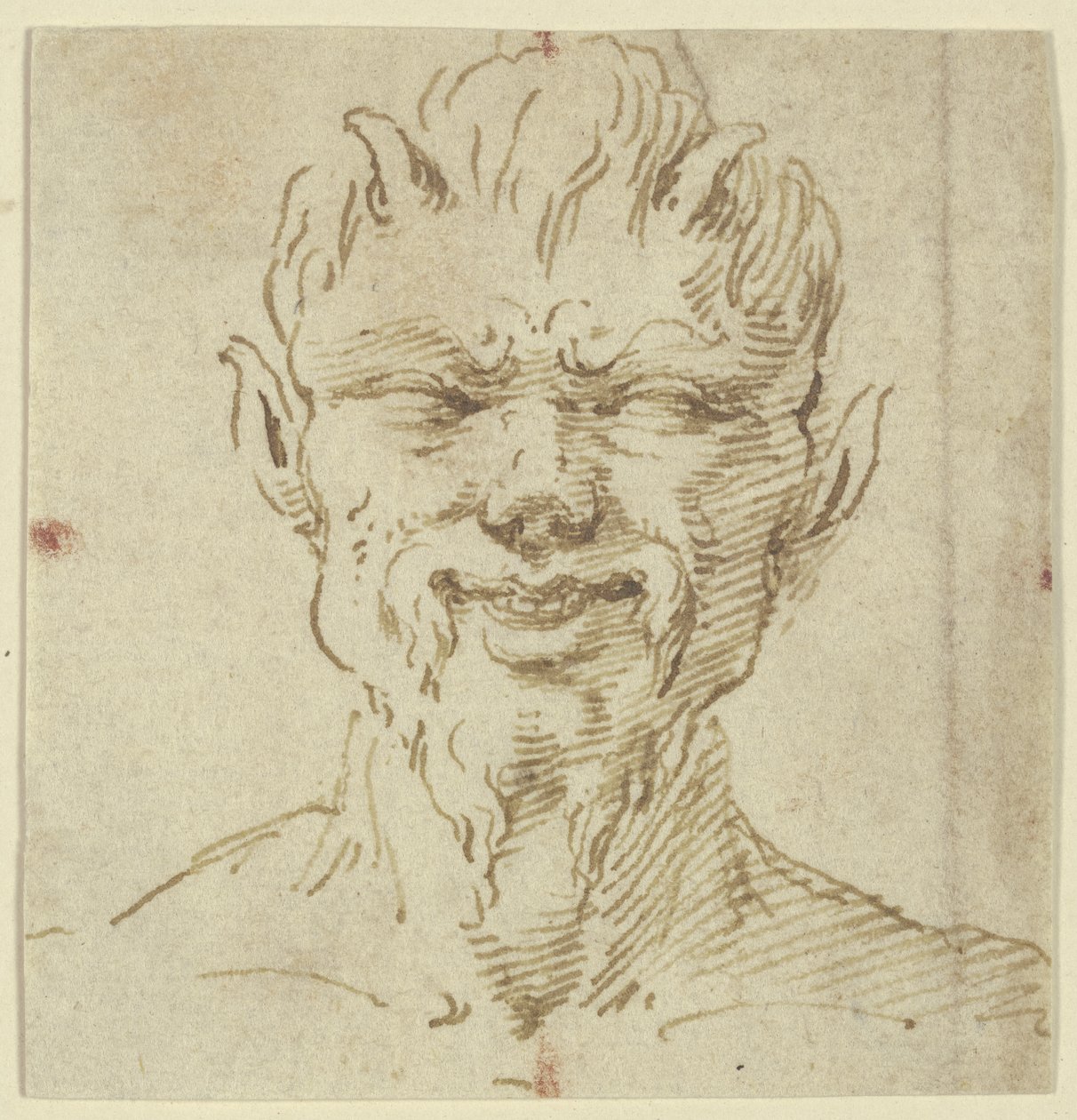 Faunhoofd door Leonardo da Vinci