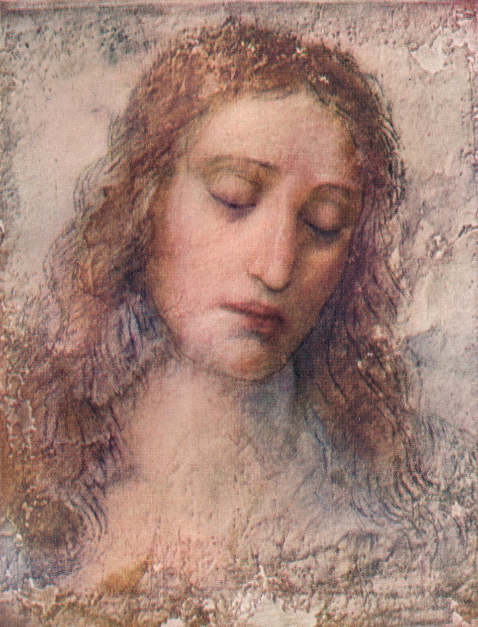 Studie voor het hoofd van Christus voor Het Laatste Avondmaal, ca. 1495 door Leonardo da Vinci