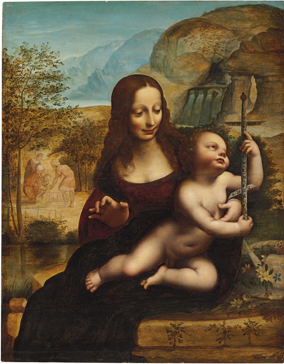De Madonna van de Garenwinder door Leonardo da Vinci