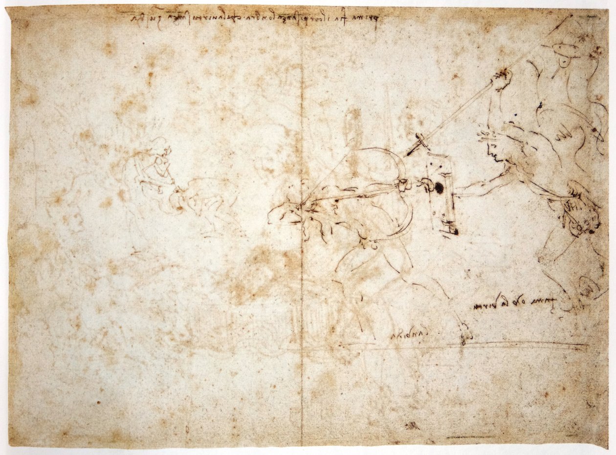 De glorie die afgunst aanvalt door Leonardo da Vinci