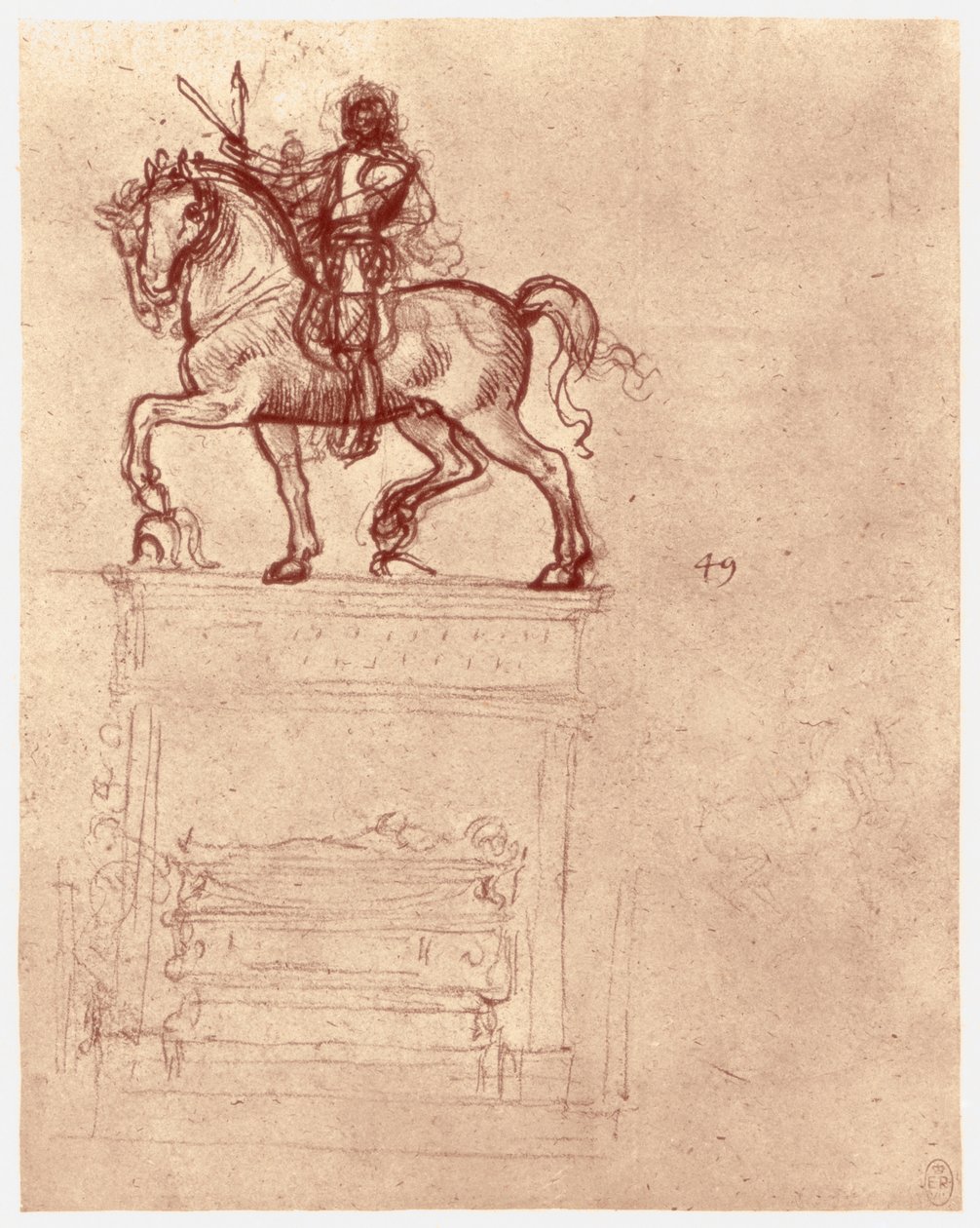 Trivulzio Monument | Leonardo da Vinci | Kunstafdruk