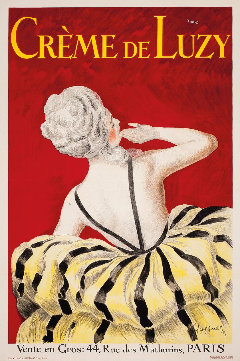 "Crème de Luzy", een reclameposter voor het Parijse cosmeticabedrijf Luzy, 1919 door Leonetto Cappiello