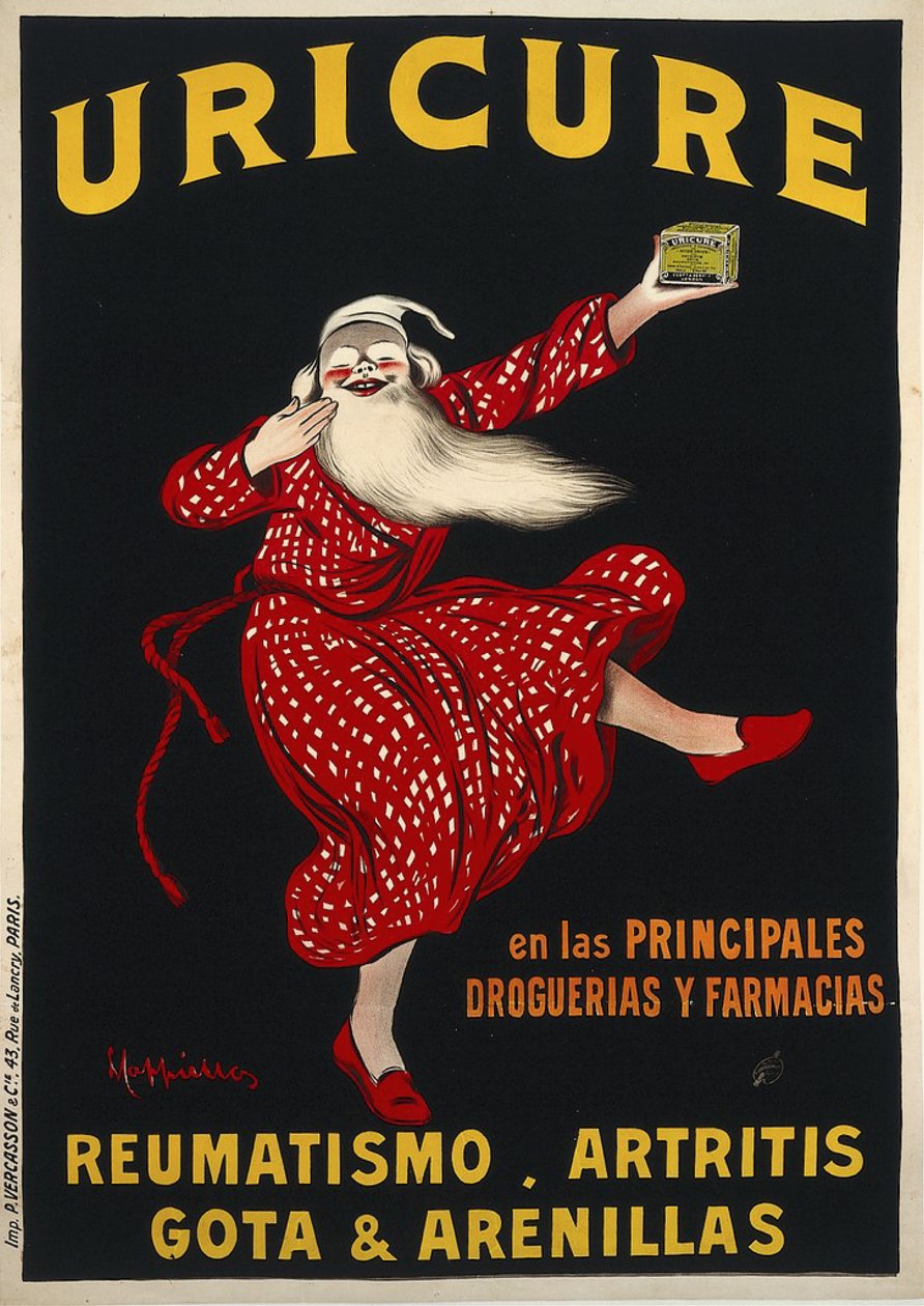Uricure, ca. 1910 door Leonetto Cappiello