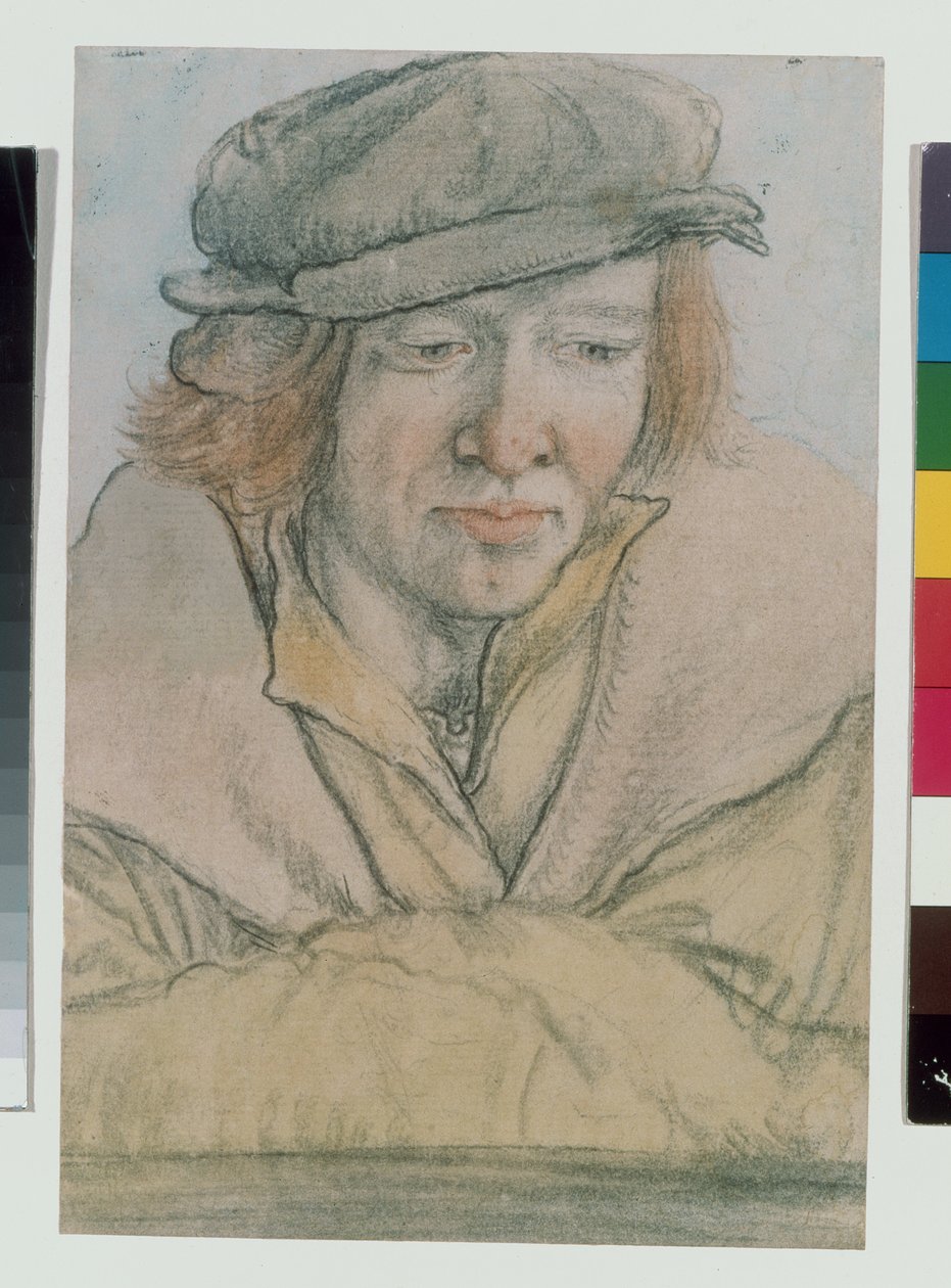 Portret van een jonge man met een pet door Leonhard Beck