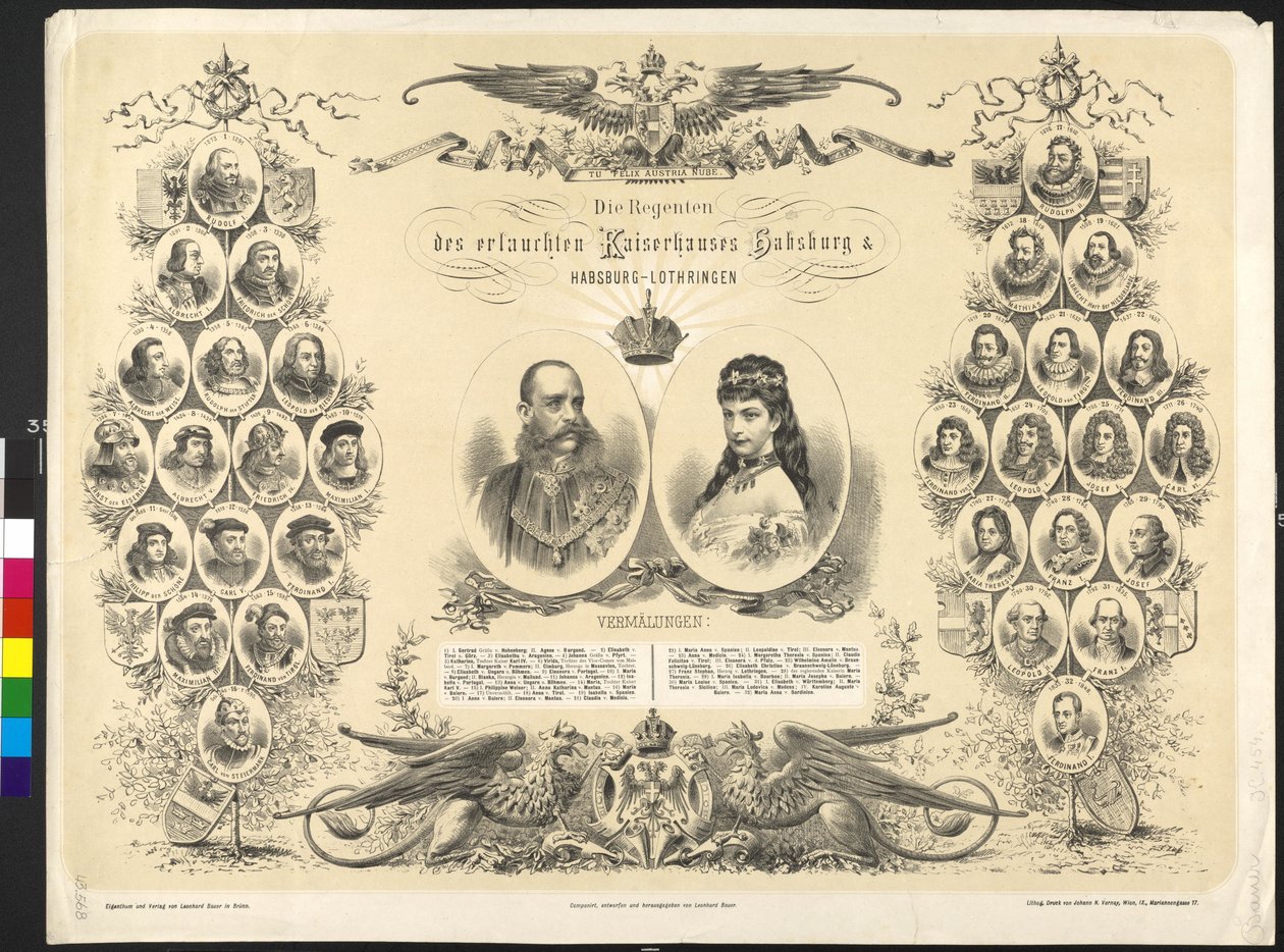 Aartshertog van Oostenrijk, de regent van de nobele keizerlijke familie Habsburg & Habsburg Lorraine door Leonhard Bauer