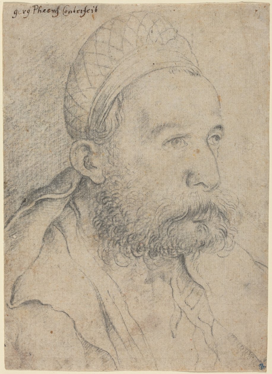 Portret van een man door Leonhard Beck