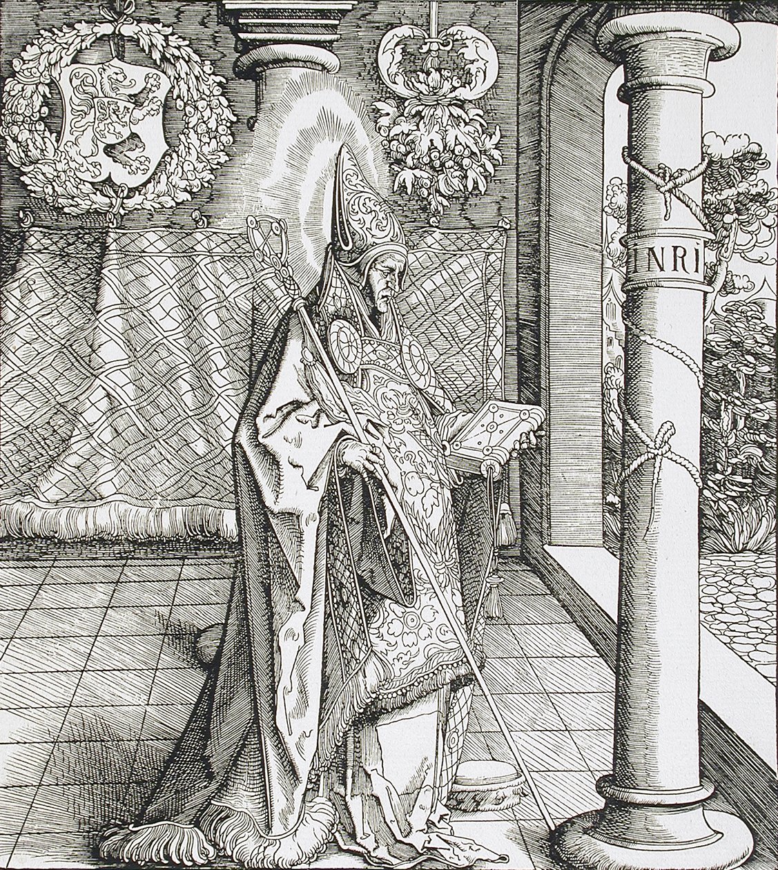 Heilige Pharahildis door Leonhard Beck