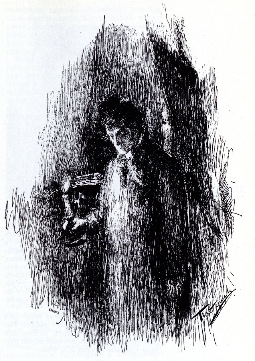 Illustratie bij drama Het Maskerbal door M. Lermontov, 1891 door Leonid Osipovic Pasternak