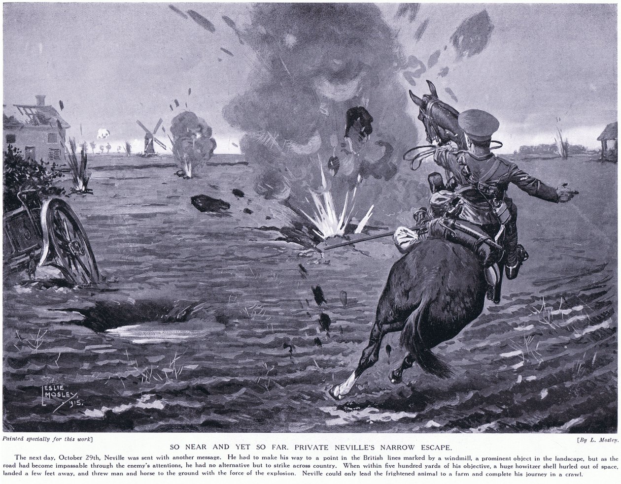 Zo dichtbij en toch zo ver. Private Nevilles nauwe ontsnapping bij Ieper oktober 1914 door Leslie Mosley