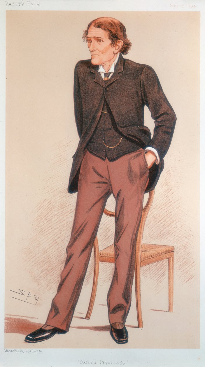 John Scott Burdon-Sanderson, Britse fysioloog, 1894 door Leslie Matthew Ward
