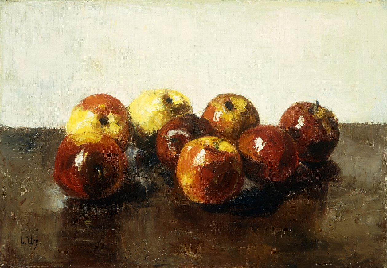 Stilleven van appels door Lesser Ury