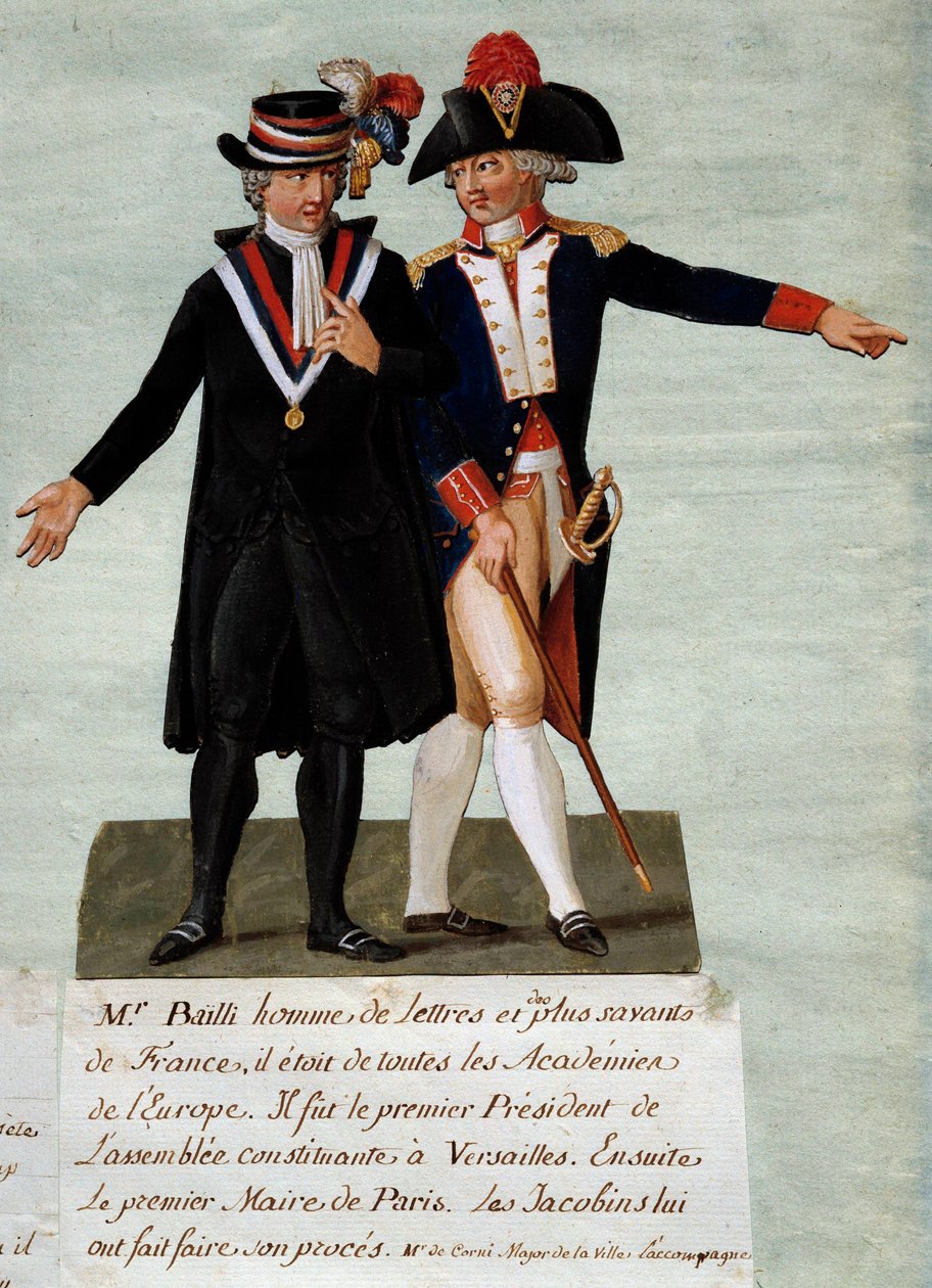 Franse Revolutie: weergave van Jean Sylvain Bailly door Lesueur Brothers