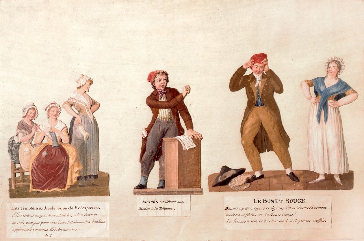 De Jakobijnse Breiers, een Jakobijn en de Rode Muts door Lesueur Brothers