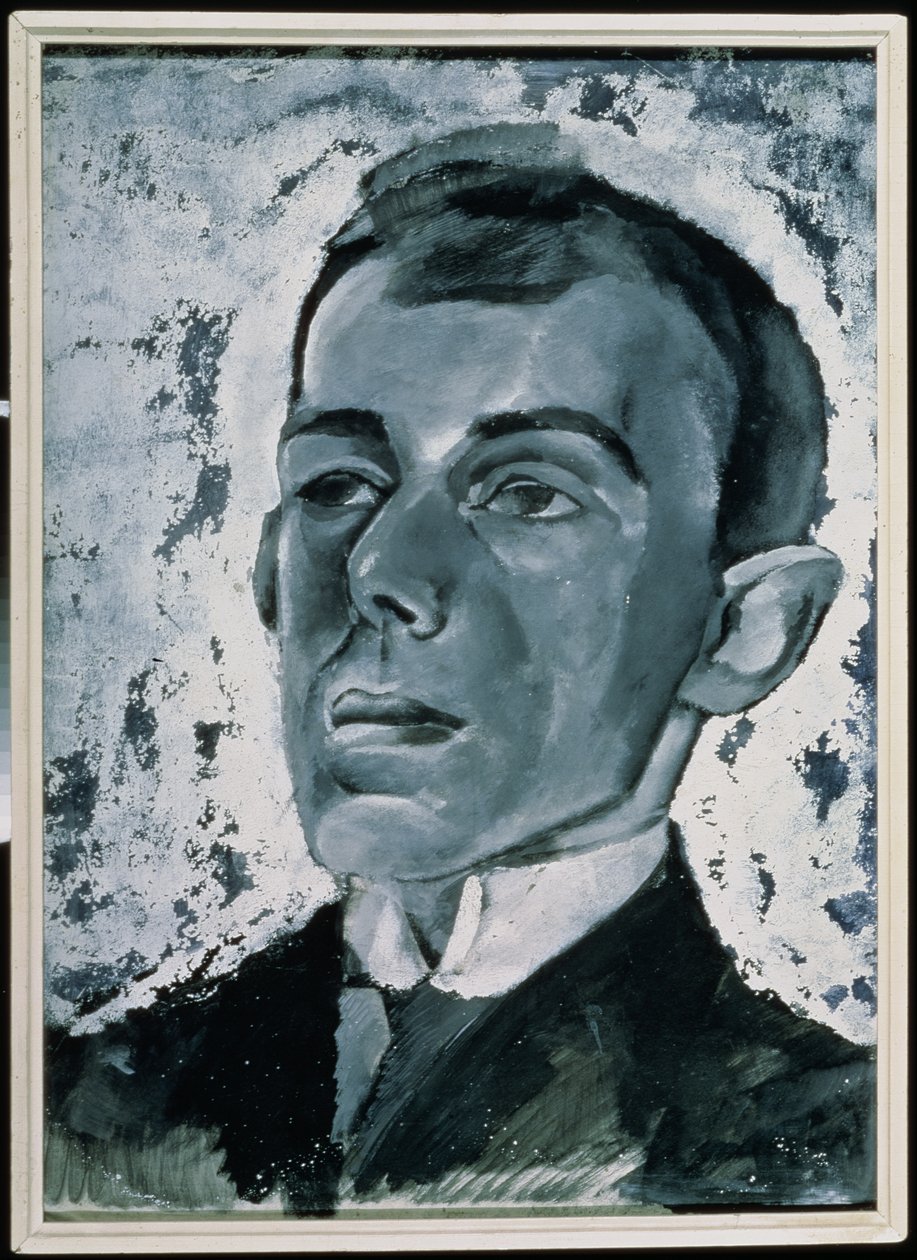 Portret van de dichter Ossip Mandelstam (1891-1938) door Lev Aleksandrovitc Bruni