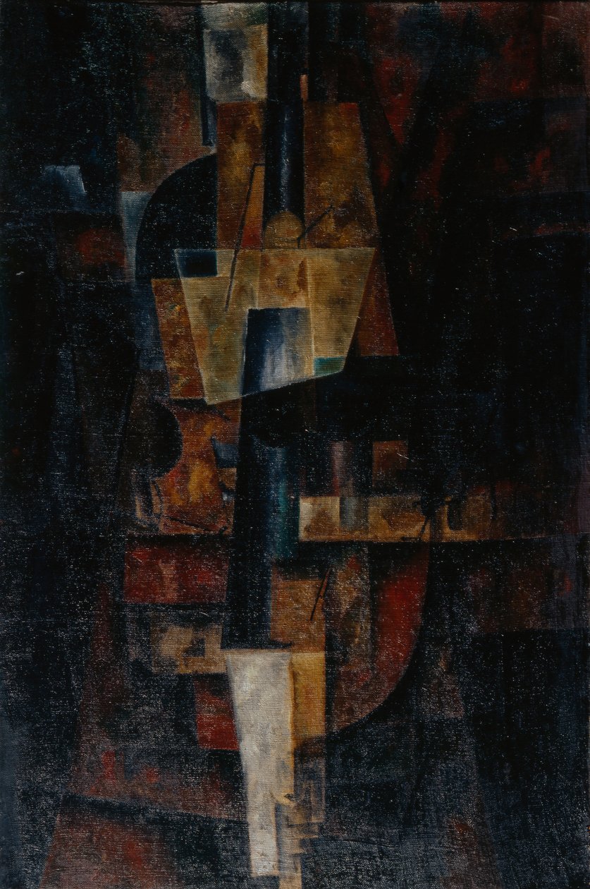 Viool, 1920 door Lev Alexandrovich Yudin