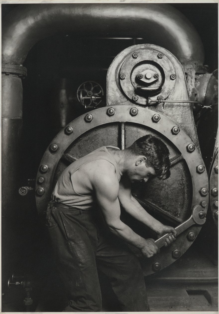 Power House Mechanic, 1925 door Lewis Wickes Hine