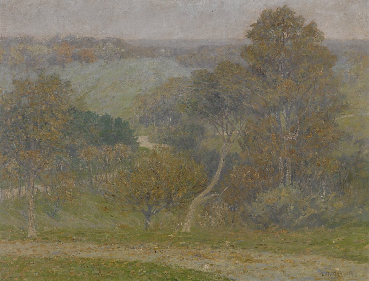 Heuvel en holte, ca. 1896 door Lewis Henry Meakin