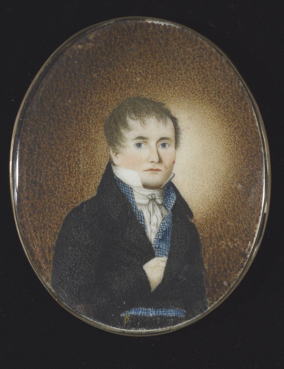 Zelfportret, c.1810-20 door Lewis Peckham