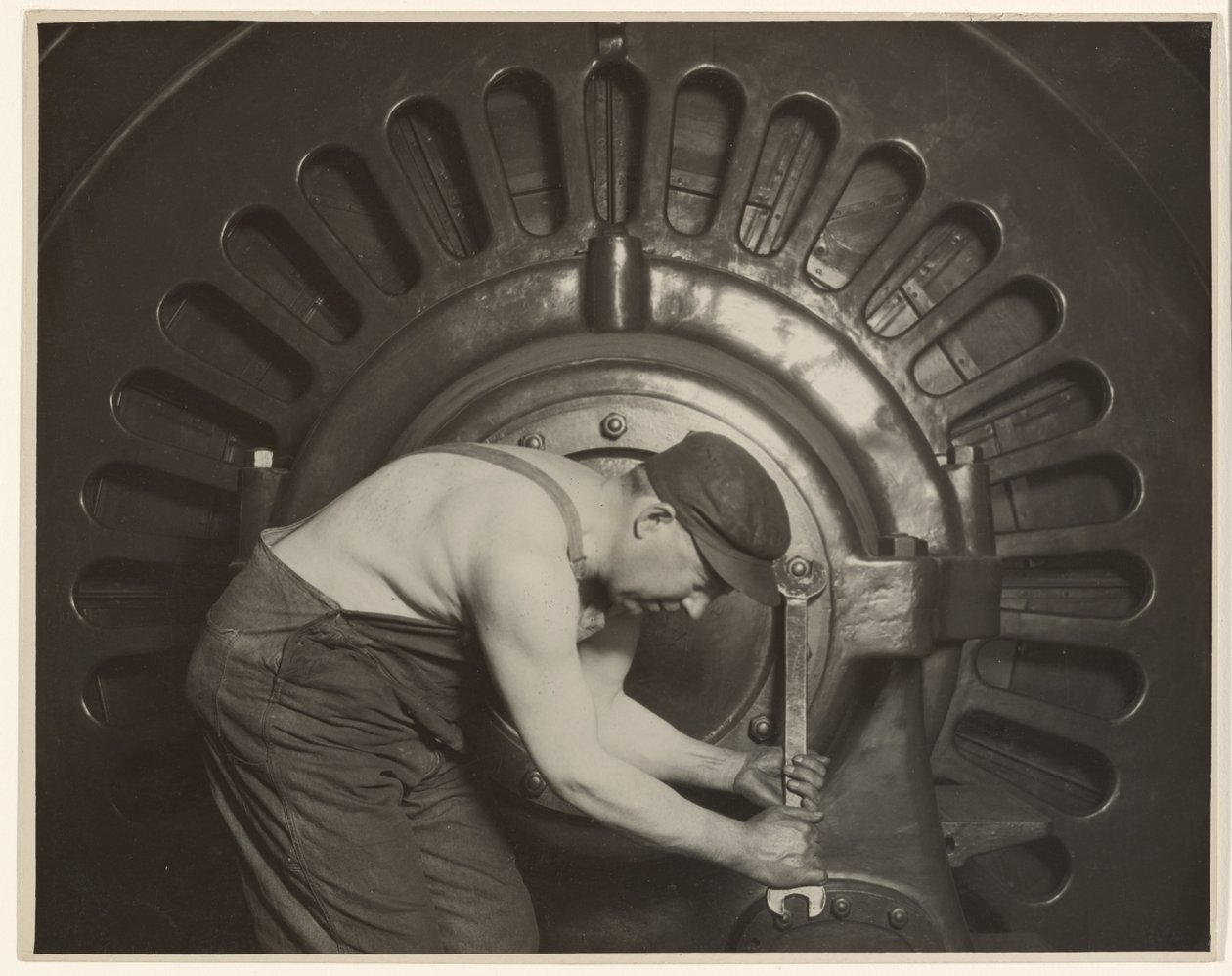 Power House-monteur. door Lewis W. Hine