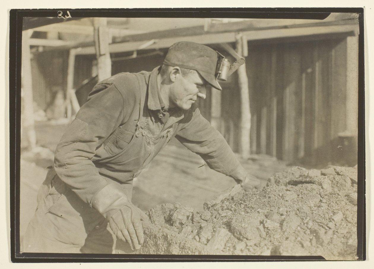 Remmer op kolentrein, Pennsylvania door Lewis Wickes Hine