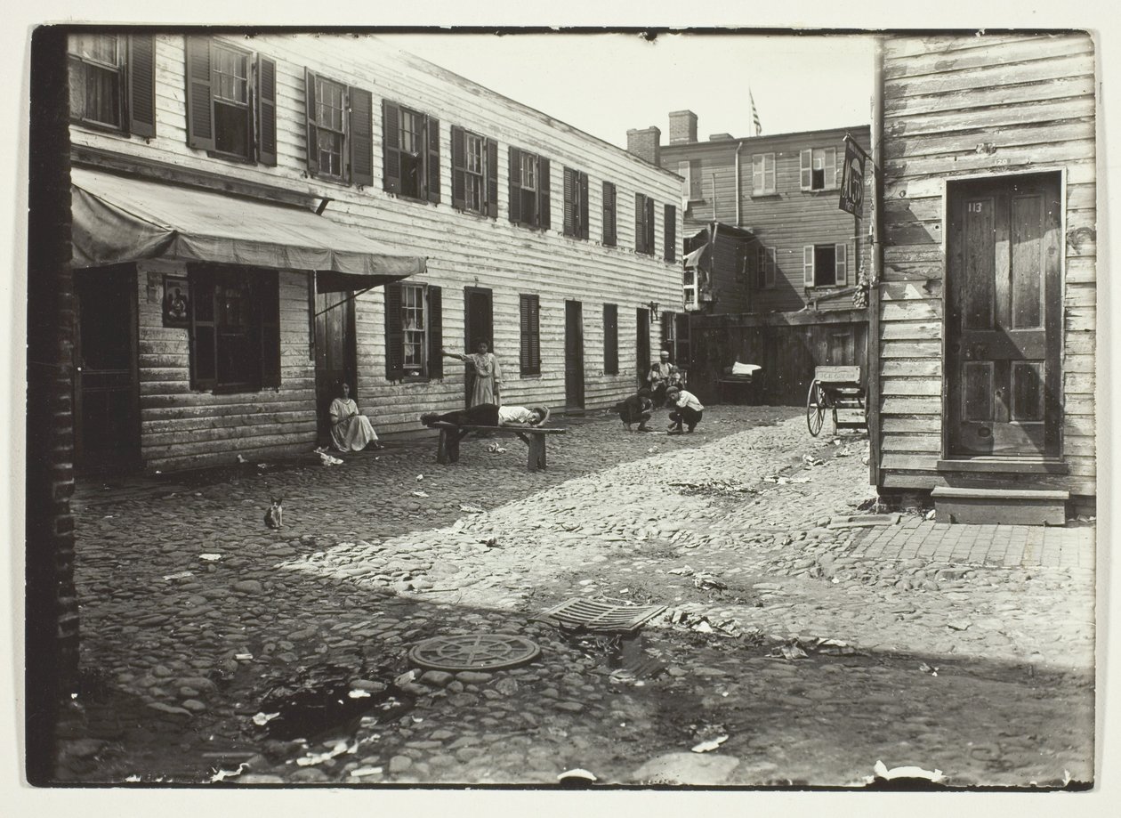Negro Alley Huisvesting Blanken, Washington, D.C. door Lewis Wickes Hine
