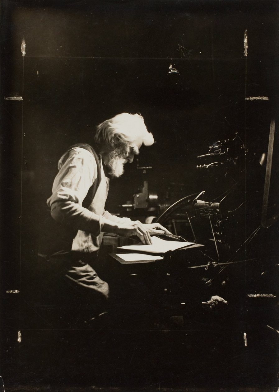 Drukker en vakman door Lewis Wickes Hine