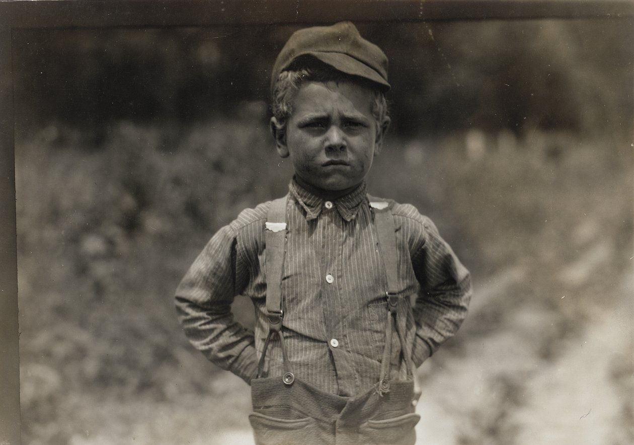 Landarbeider op het platteland, New England door Lewis Wickes Hine