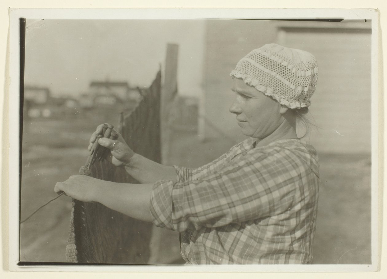 Slavische mijnwerkersvrouw, New Dubois, Pennsylvania door Lewis Wickes Hine