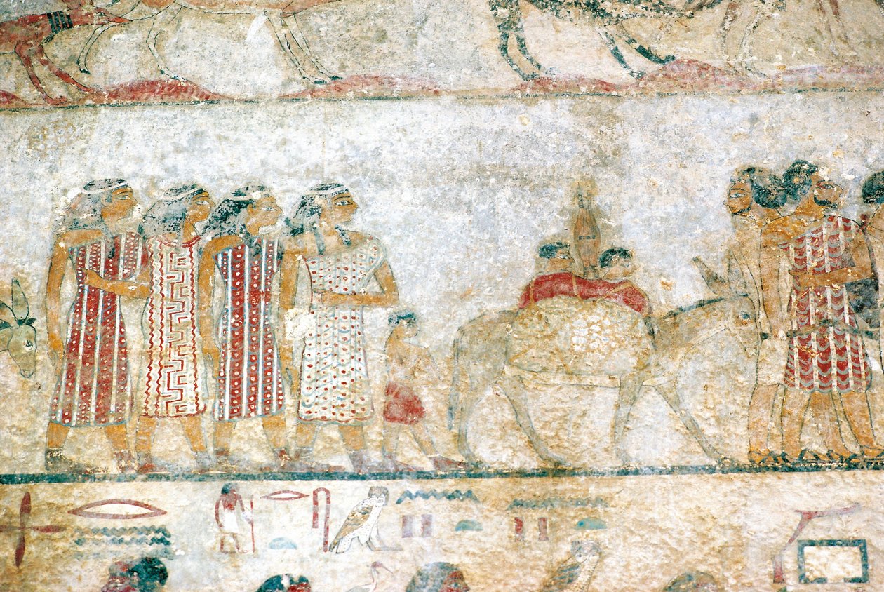 Beni-Hasan Necropolis. Graf van Khnumhotep III (detail) door Unbekannt Unbekannt
