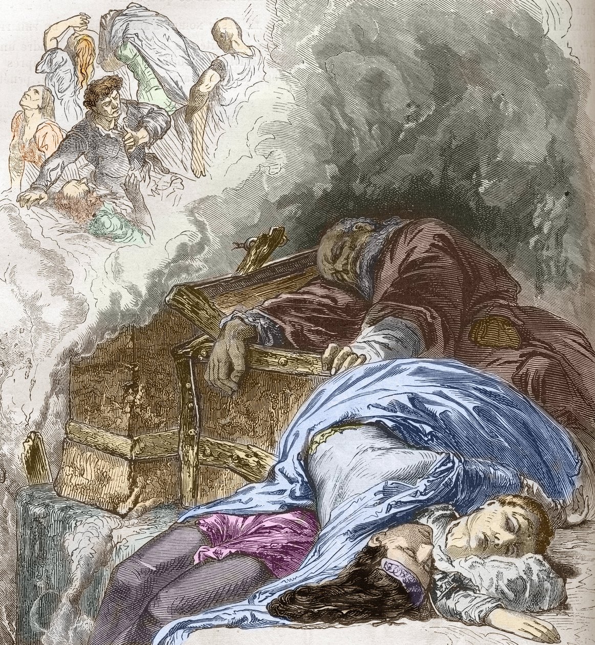 De Grote Pest (1347-1350) door Unbekannt Unbekannt